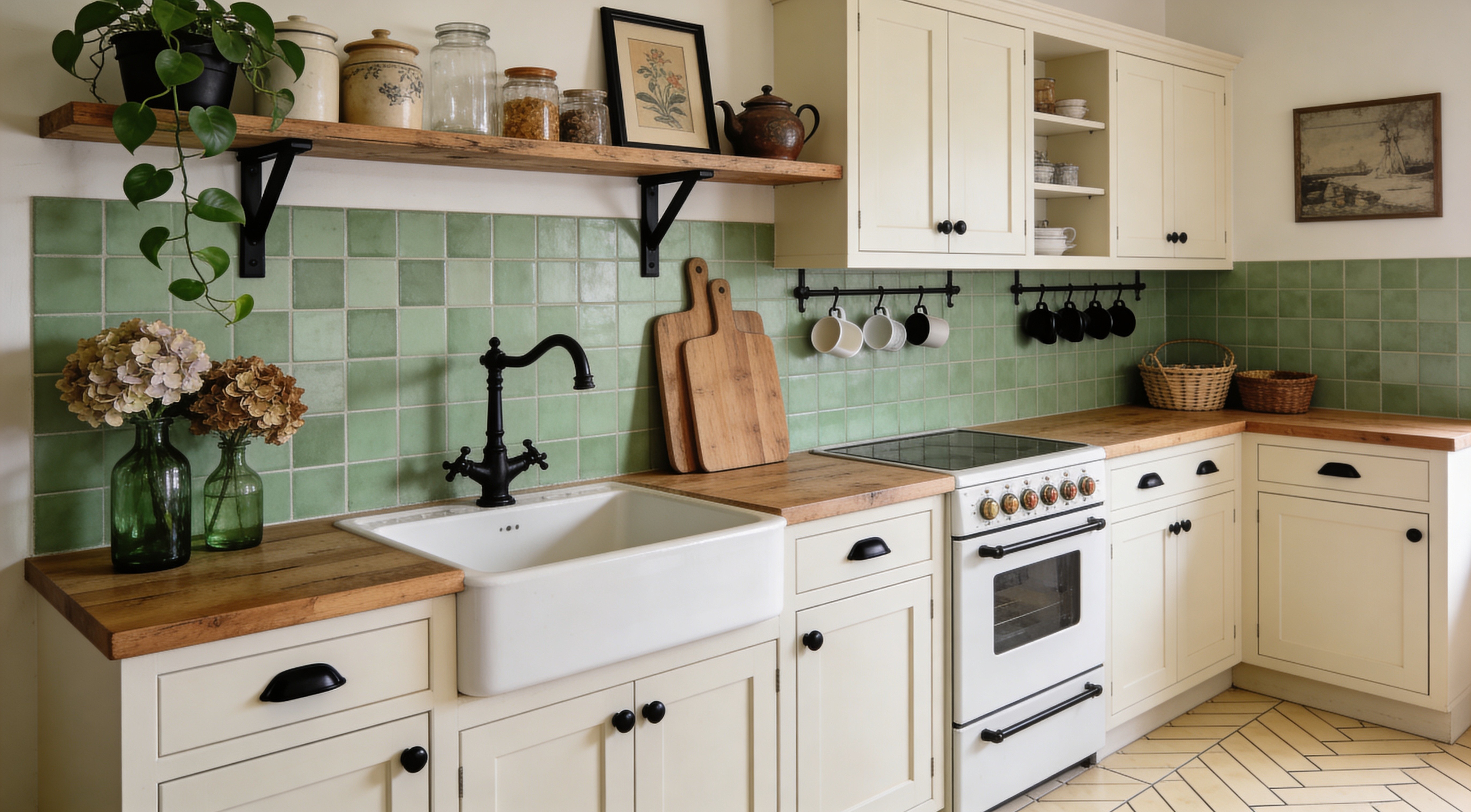 Your solid oak kitchen worktop — warm grain and oiled finish in natural light
